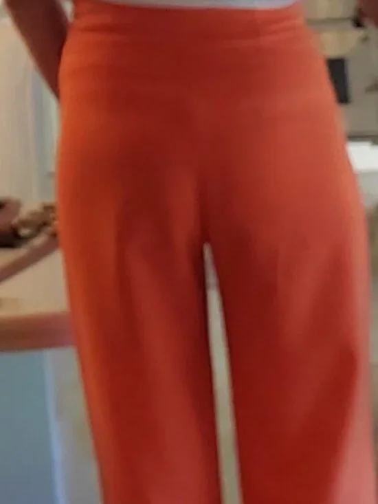 ALICE & OLIVIA WIDE LEG PANTS ORANGE SIZE 2 - 28 INCH WAIST - Picture 8 of 10